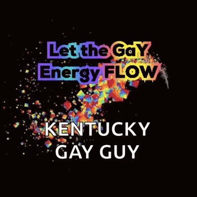 Kentucky Gay Guy Poster Colorful Background GIF