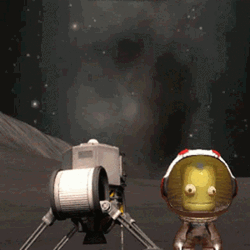 Kerbal Space Program Fake Backdrop Fall GIF