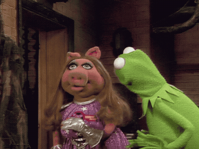 Kermit And Miss Piggy Saying Let's Get A Corndog GIF