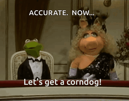 Kermit And Miss Piggy Sitting At Table GIF