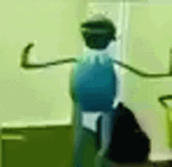 Kermit Dancing With Disco Lights GIF