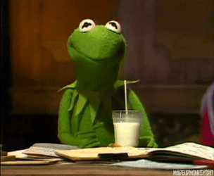 Kermit Drinking Milk Meme GIF