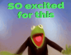 Kermit So Excited For This GIF