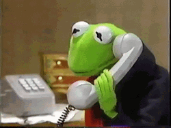 Kermit Talking On The Phone