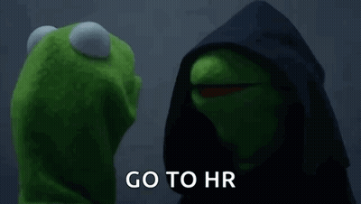 Kermit The Frog And Darth Vader Are Standing Next To Each Other . Kermit Is Wearing A Black Hooded Jacket . GIF