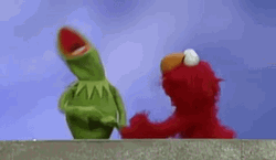 Kermit The Frog Arguing Elmo GIF