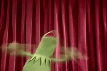 Kermit The Frog Chaotic Freak Out GIF