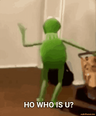 Kermit The Frog Dancing Asking Ho Who Is U GIF