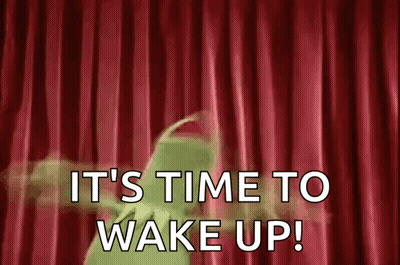 Kermit The Frog Dancing Wake Up GIF