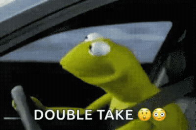 Kermit The Frog Double Take GIF
