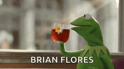 Kermit the Frog Drinking Tea From a Cup