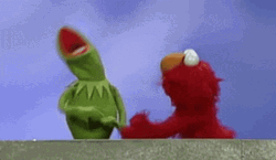 Kermit The Frog Elmo Getting Wild Meme GIF