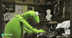 Kermit The Frog Fast Typing GIF