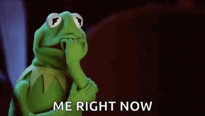 Kermit The Frog Hand To Chin Me Right Now GIF