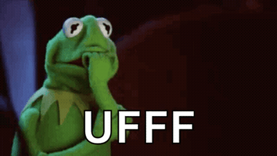 Kermit The Frog Holding Hand To Chin Saying Ufff GIF