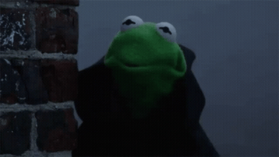 Kermit The Frog Is Wearing A Black Cloak And Says Evil Laugh GIF
