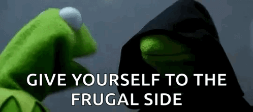 Kermit The Frog Is Wearing A Black Hood And Talking To A Person . GIF
