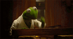 Kermit The Frog Karate Chops Meme GIF