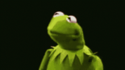 Kermit The Frog Looking Forward GIF