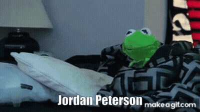 Kermit The Frog Lying On Bed Named Jordan Peterson GIF