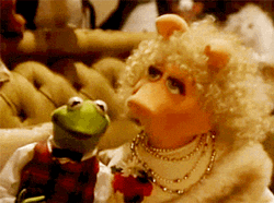 Kermit The Frog Miss Piggy In Love Meme GIF
