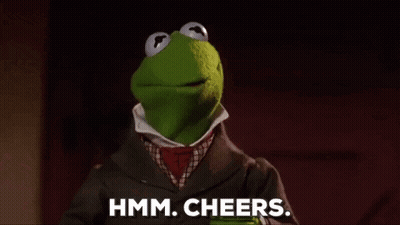 Kermit The Frog Saying Hmm Cheers GIF