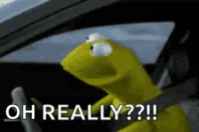 Kermit The Frog Saying Oh Really GIF