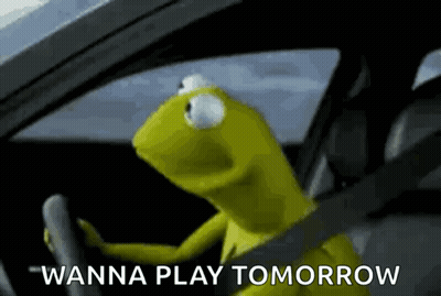 Kermit The Frog Saying Wanna Play Tomorrow GIF