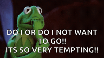 Kermit The Frog Says Do I Or Do I Not Want To Go ! GIF