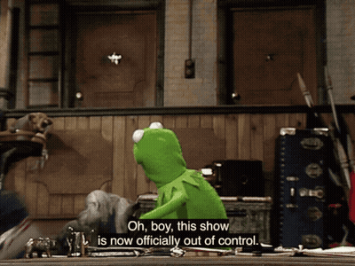 Kermit The Frog Show Out Of Control GIF