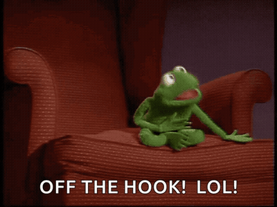 Kermit The Frog Sitting With Fishing Rod Off The Hook Lol GIF