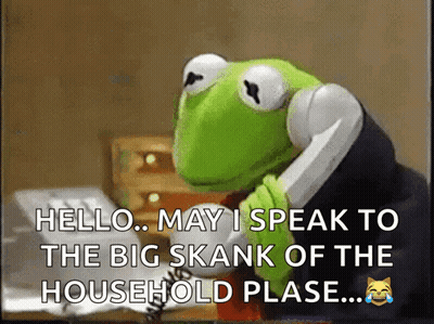 Kermit The Frog Talking On Phone GIF