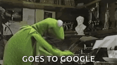 Kermit The Frog Typing GIF