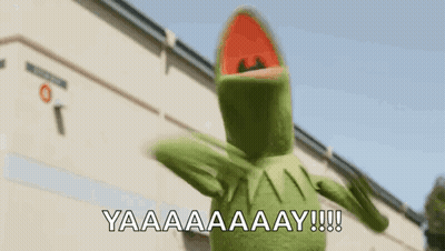 Kermit The Frog Yelling Yaaa Aa Ay GIF