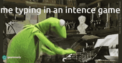 Kermit Typing Intense Game GIF