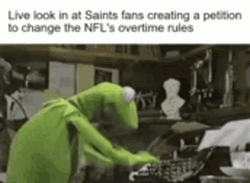 Kermit Typing Overtime Rules GIF