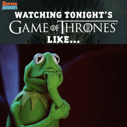 Kermit Watching Game Of Thrones Meme GIF