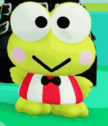 Keroppi The Beautiful Statue GIF