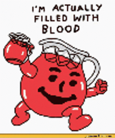 Ketchup Bottle Saying Im Filled With Blood GIF