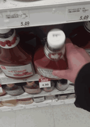 Ketchup In The Grocery GIF