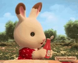 Ketchup Shot On Eyes GIF