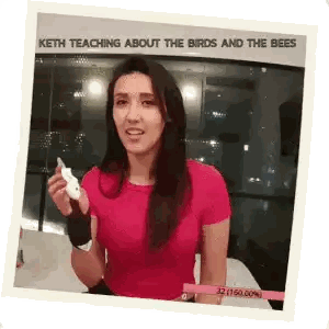 Keth Teaching About Birds And Bees Sticker