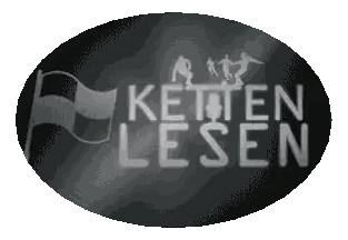 Ketten Lesen Black Oval Sticker