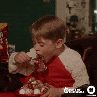 Kevin At Home And Eating Alone GIF