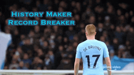 Kevin De Bruyne History Maker Broken Record GIF