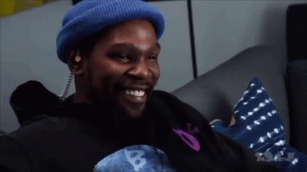 Kevin Durant Laughing To Serious GIF