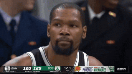 Kevin Durant Shaking Head GIF