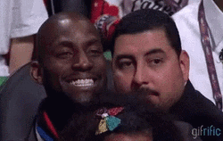 Kevin Garnett In The Audience GIF