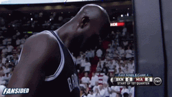 Kevin Garnett Slamming Head GIF