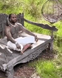 Kevin Gates Yoga Position GIF